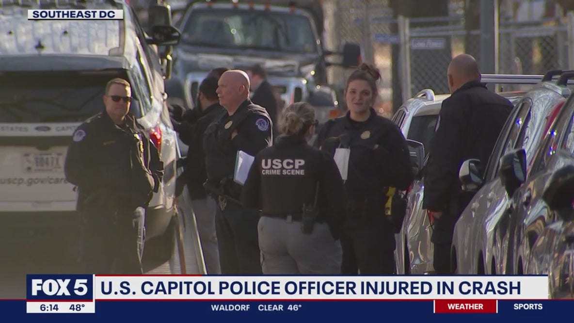 Armed serial carjackers injure US Capitol Police officer in crash